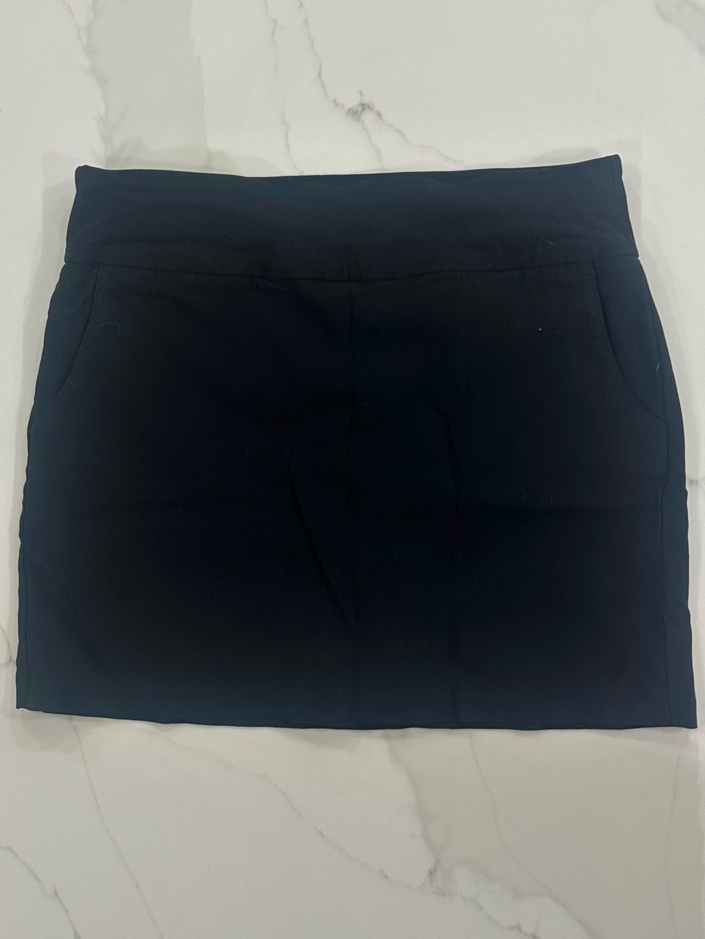 Attyre Black Stretch Mini Skort with Pockets